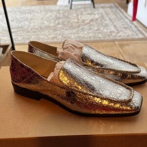 Dolce Vita Silver Loafers